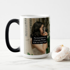Anpassningsbar 2 Foton Artwork Slogan 15 oz Morphi Magisk Mugg