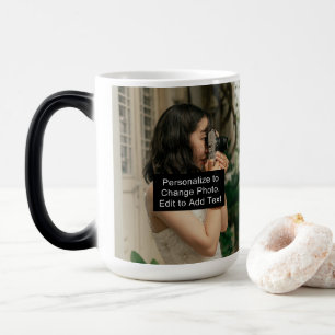 Anpassningsbar 2 Foton Artwork Slogan 15 oz Morphi Magisk Mugg