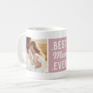 Anpassningsbar 2 Photo Rosa Best Mamma Now Mugg