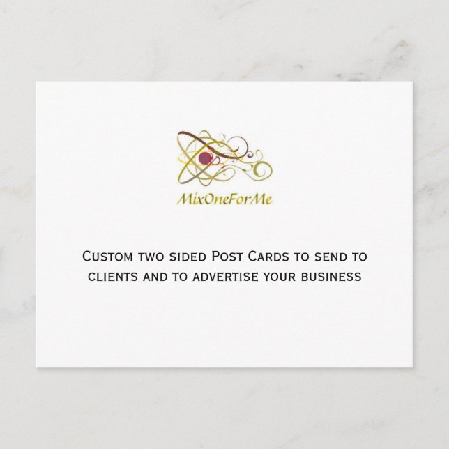 Anpassningsbar 2-sidiga postkort vykort (Framsida)