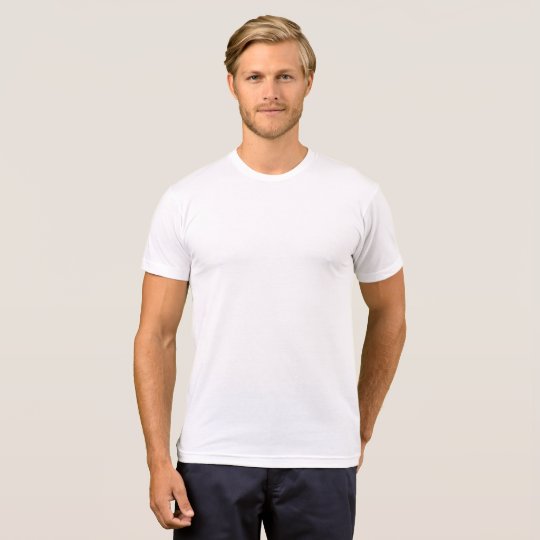 American Apparel Poly-bomullsblandning T-shirt, Vit