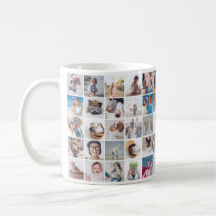 Anpassningsbar 30 Foton Modern familj och Pet Kaffemugg