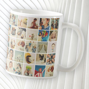 Anpassningsbar 30 Photos Modern Family and Pet Kaffemugg