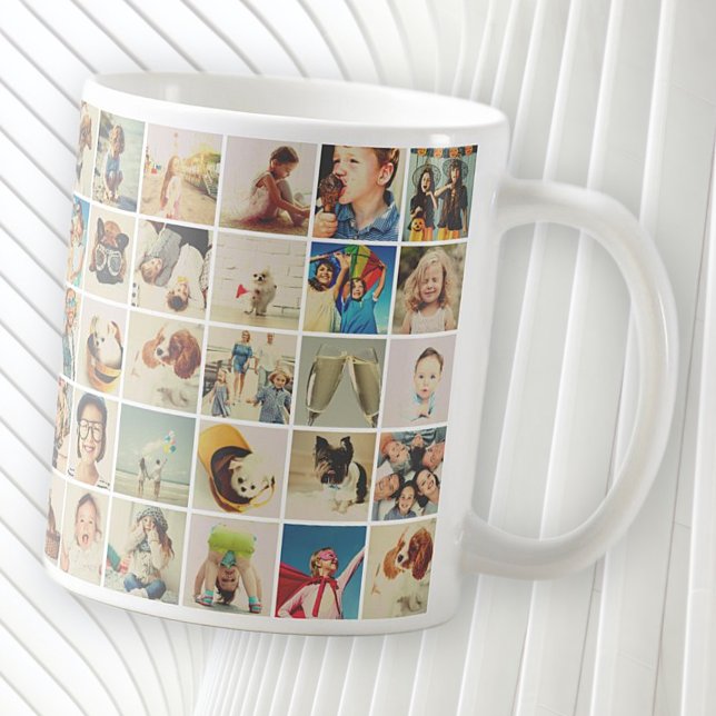 Anpassningsbar 30 Photos Modern Family and Pet Kaffemugg (Skapare uppladdad)