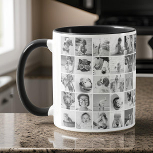 Anpassningsbar 30 Photos Modern Family and Pet Mugg