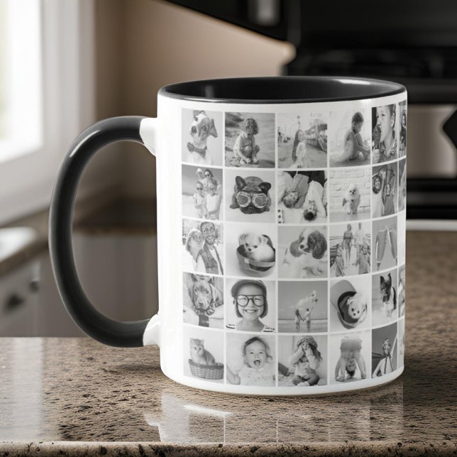 Anpassningsbar 30 Photos Modern Family and Pet Mugg (Skapare uppladdad)