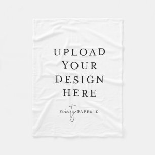 Anpassningsbar 30 x 40 tum Blankett, liten Fleecefilt