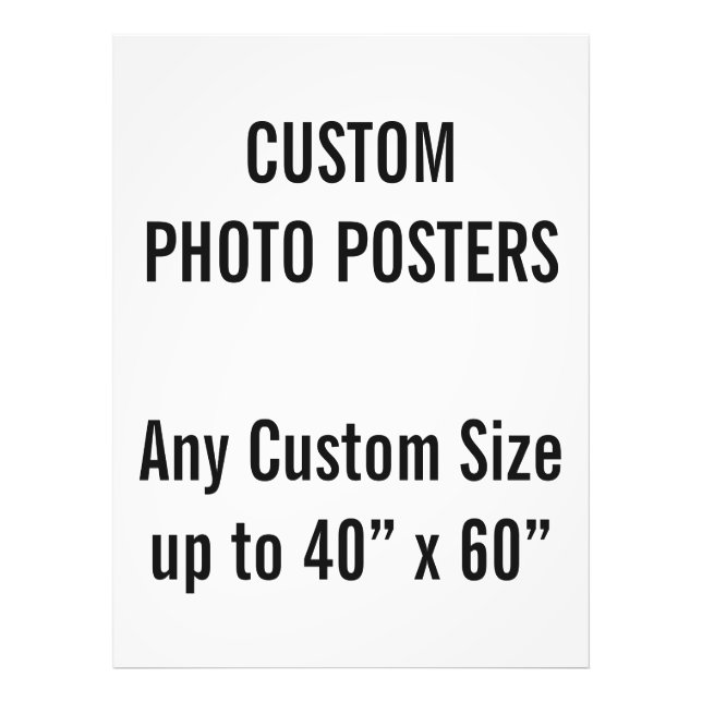 Anpassningsbar 36 x 48-tums fotoPoster, upp till 4 Fototryck (Framsidan)