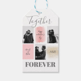 Anpassningsbar 3 Ett par foton Lycklig Valentinese Presentetikett