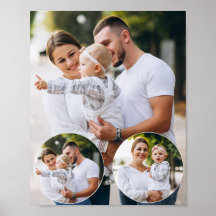 Anpassningsbar 3-familjens fotokollage