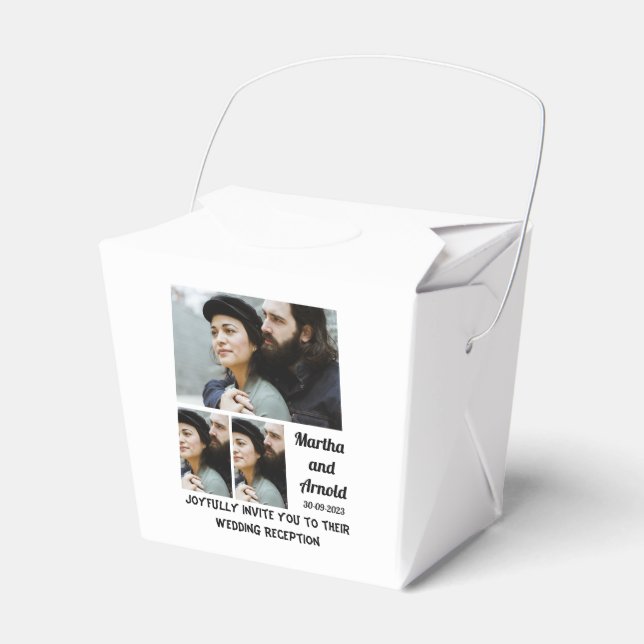 Anpassningsbar 3 för fotokollage presentaskar (Framsidan Sidan)