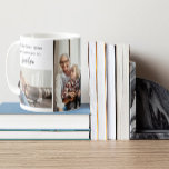 Anpassningsbar 3 Foto Underbar Mammor Gets befordr Kaffemugg<br><div class="desc">Fira storslagets moderskap resa med vår Anpassningsbar 3 Photo mugg: "Underbart Mammor befordrad till mormor". Den här charmerande mugg fångar kärlek innersta väsen och förbindelsen mellan mormor och barnbarn,  med tre anpassade fotofack för att visa omhuldade stunder,  kärlek,  skratt och oräkneliga minnen</div>