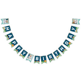 Anpassningsbar 3 Fotocamping - födelsedagslampa ut Vimplar