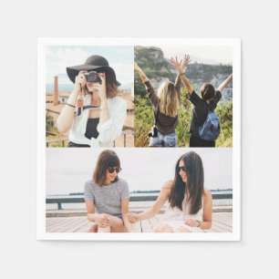 Anpassningsbar 3 Pappersservett för fotokollage Pe
