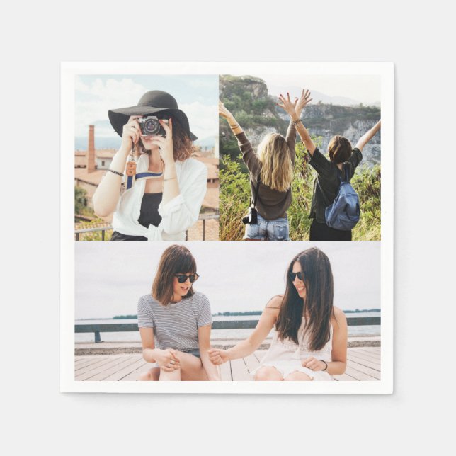 Anpassningsbar 3 Pappersservett för fotokollage Pe (Framsidan)