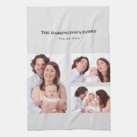 Anpassningsbar 3-sektioner Family Photos Collage G