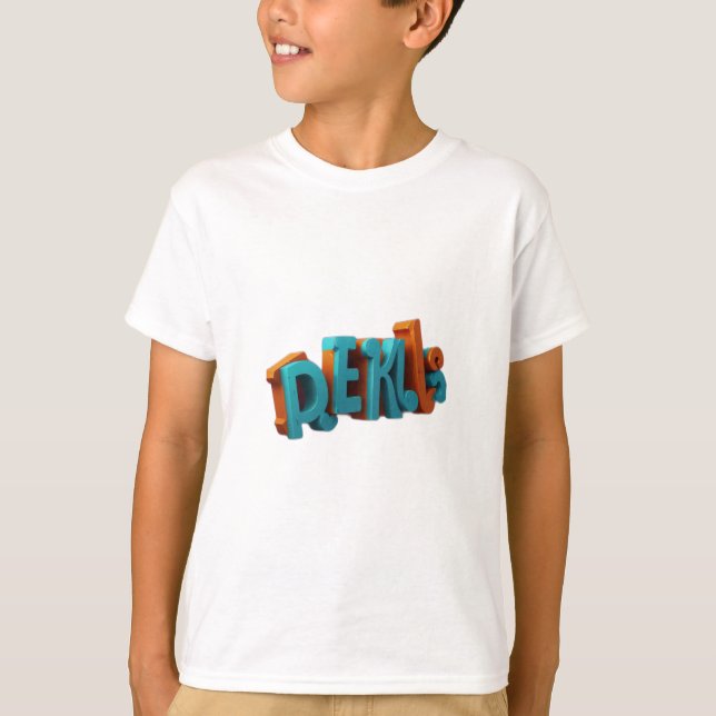 Anpassningsbar 3D Vibrant text T-Shirts (Framsida)