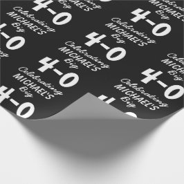 Anpassningsbar 40: e födelsedagen firande 40: Papp Presentpapper