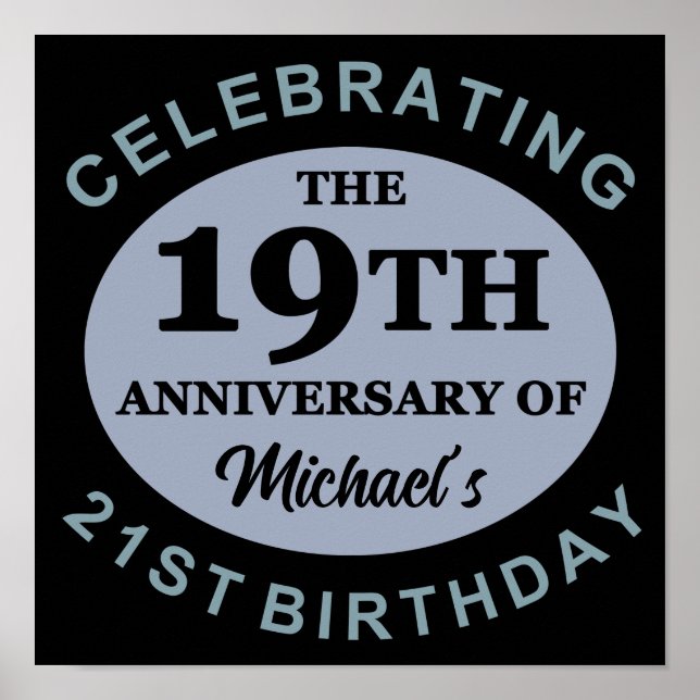 Anpassningsbar 40:e födelsedagen Humor Poster (Framsidan)