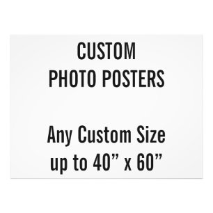 Anpassningsbar 48" x 36" fotoaffisch, upp till 40" fototryck
