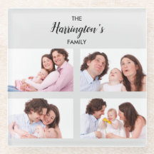 Anpassningsbar 4-familjefoton Samla rektangel Ram
