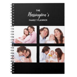 Anpassningsbar 4-familjefoton Samla rektangel Ram Anteckningsbok