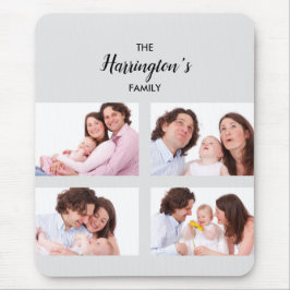 Anpassningsbar 4-familjefoton Samla rektangel Ram Musmatta