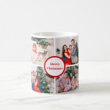 Anpassningsbar 4 Family Photo Collage God jul Gift