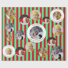 Anpassningsbar 4-foto 🎄 Helgdag jul Presentpapper