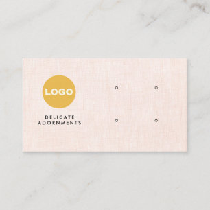Anpassningsbar 4 Hål Rosa Stud Visning Logotyp Visitkort