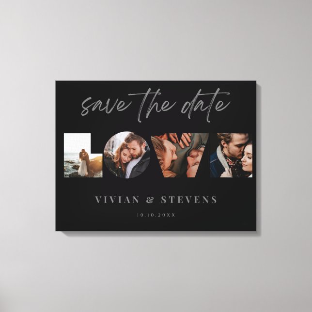 Anpassningsbar 4 Kärlek Fotnotsår Canvastryck (Framsida)