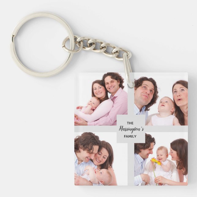Anpassningsbar 4 Sektionsfamiljens fotokollage-kva (Framsidan)
