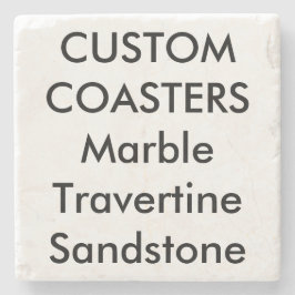 Anpassningsbar 4" verkligt stenmarmorunderlägg stenunderlägg