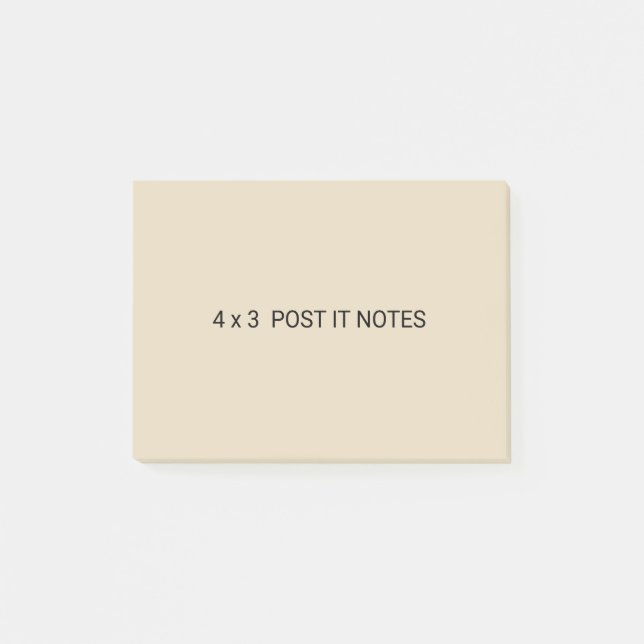 anpassningsbar 4 x 3 postar det noterar post-it block (Framsida)