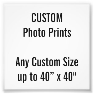 Anpassningsbar 4" x 4" fototryck (eller något