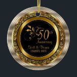 Anpassningsbar 50:e årsdagen av Golden-årsdagen Julgransprydnad Keramik<br><div class="desc">Anpassningsbar 50:e högtidlighållandet av Ornament-redot för att du ska kunna anpassa dig. Om det behövs.. ta bara bort texten och börja lägga till spelar ingen roll text och/eller typsnitt på nytt. Obs! Alla mallområden behöver inte ändras. 📌 Om du behöver anpassa ytterligare klickar du på knappen "Klicka för att anpassa...</div>