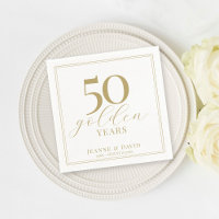 Anpassningsbar 50:e Bröllop-årsdagen Elegant