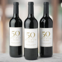 Anpassningsbar 50:e Bröllop-årsdagen Elegant