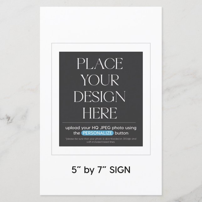 Anpassningsbar - 5,5 x 8,5 i passande för 5 x 7 i  (Framsida)