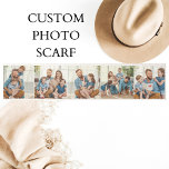 Anpassningsbar 5 Fotokollage Personlig foton Sjal<br><div class="desc">Enkel fotomall för att anpassa din scarf med dina foton.</div>