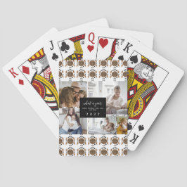 Anpassningsbar 5 Fototypografi Ornamental Helgdag Casinokort