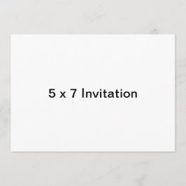 Anpassningsbar 5 x 7 Inbjudan (Vågrät)