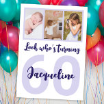 Anpassningsbar 60:e födelsedag Lila Photo Collage Inbjudningar<br><div class="desc">Lägg ett leende på en ansikte med den här anpassningsbarna, 60:e födelsedagsinbjudan till modern fotokollage. Du kan lägga till söta barndomsbilder eller vad du vill. - Klicka bara för att anpassa utformningen 🔥 Mina löften - Denna design är unik och designad med tanke på 🙏 Tack för att du stöder...</div>