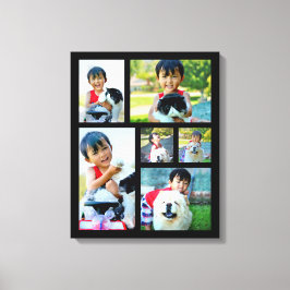 Anpassningsbar 6 Photo Collage Mosaic Wrapped Canv Canvastryck