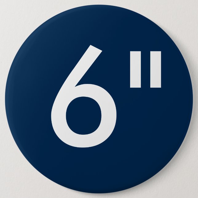 Anpassningsbar 6-tums tom platt färgomgång knapp (Framsida)