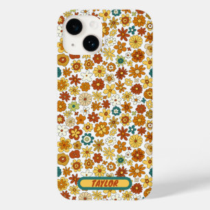 Anpassningsbar 70s Retro Flower Groovy Mönster,Gro