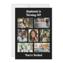 Anpassningsbar 7 Födelsedagsfest för fotokollage