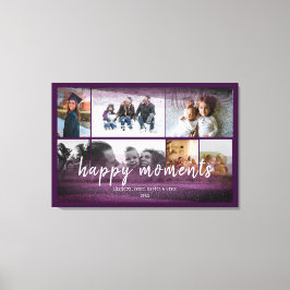 Anpassningsbar 7 Foton med Burgundy Abstrakt Ram Canvastryck