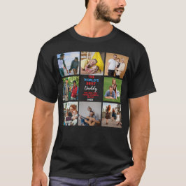 Anpassningsbar 8 Bild Världens bästa pappa med Nam T Shirt