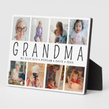 Anpassningsbar 8 Foto Modern Grandma Gift